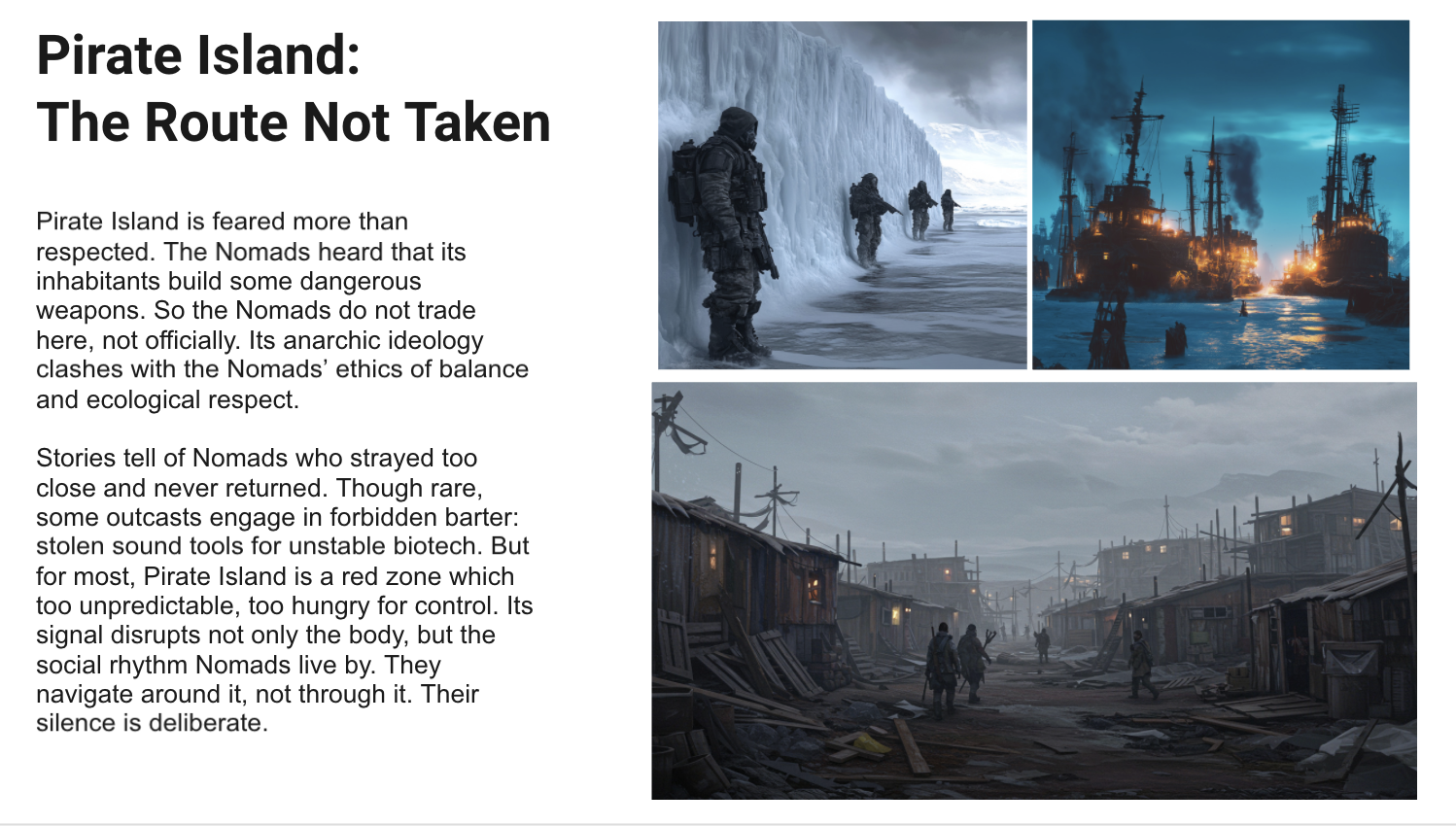 Pirate Island · The Route Not Taken